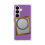 プレミアムスクエアケース with SnapMag［ Photo Frame - Purple ］