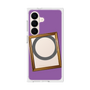 プレミアムスクエアケース with SnapMag［ Photo Frame - Purple ］