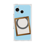 プレミアムスクエアケース with SnapMag［ Photo Frame - Light Blue ］
