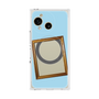 プレミアムスクエアケース with SnapMag［ Photo Frame - Light Blue ］