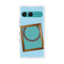 プレミアムスクエアケース with SnapMag［ Photo Frame - Light Blue ］