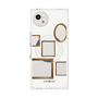 プレミアムスクエアケース with SnapMag［ Photo Frames - White ］