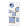 プレミアムスクエアケース with SnapMag［ Photo Frames - White ］