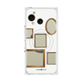 プレミアムスクエアケース with SnapMag［ Photo Frames - White ］