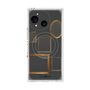 プレミアムスクエアケース with SnapMag［ Photo Frames - Gray ］