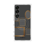 プレミアムスクエアケース with SnapMag［ Photo Frames - Gray ］
