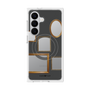 プレミアムスクエアケース with SnapMag［ Photo Frames - Gray ］