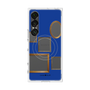プレミアムスクエアケース with SnapMag［ Photo Frames - Blue ］