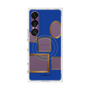 プレミアムスクエアケース with SnapMag［ Photo Frames - Blue ］