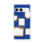 プレミアムスクエアケース with SnapMag［ Photo Frames - Blue ］