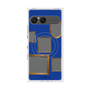 プレミアムスクエアケース with SnapMag［ Photo Frames - Blue ］
