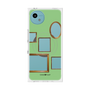 プレミアムスクエアケース with SnapMag［ Photo Frames - Light Green ］