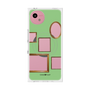 プレミアムスクエアケース with SnapMag［ Photo Frames - Light Green ］