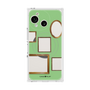 プレミアムスクエアケース with SnapMag［ Photo Frames - Light Green ］
