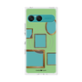 プレミアムスクエアケース with SnapMag［ Photo Frames - Light Green ］