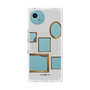 プレミアムスクエアケース with SnapMag［ Photo Frames - Light Gray ］