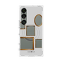 プレミアムスクエアケース with SnapMag［ Photo Frames - Light Gray ］