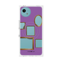 プレミアムスクエアケース with SnapMag［ Photo Frames - Purple ］