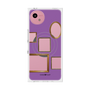 プレミアムスクエアケース with SnapMag［ Photo Frames - Purple ］