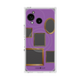 プレミアムスクエアケース with SnapMag［ Photo Frames - Purple ］