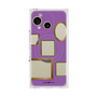 プレミアムスクエアケース with SnapMag［ Photo Frames - Purple ］