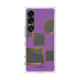 プレミアムスクエアケース with SnapMag［ Photo Frames - Purple ］