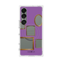 プレミアムスクエアケース with SnapMag［ Photo Frames - Purple ］