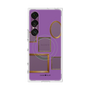 プレミアムスクエアケース with SnapMag［ Photo Frames - Purple ］