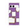 プレミアムスクエアケース with SnapMag［ Photo Frames - Purple ］