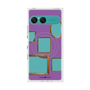 プレミアムスクエアケース with SnapMag［ Photo Frames - Purple ］