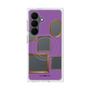 プレミアムスクエアケース with SnapMag［ Photo Frames - Purple ］