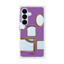 プレミアムスクエアケース with SnapMag［ Photo Frames - Purple ］