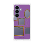 プレミアムスクエアケース with SnapMag［ Photo Frames - Purple ］