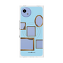 プレミアムスクエアケース with SnapMag［ Photo Frames - Light Blue ］