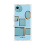 プレミアムスクエアケース with SnapMag［ Photo Frames - Light Blue ］