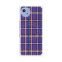 プレミアムスクエアケース with SnapMag［ Tartan Check - Purple ］