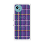 プレミアムスクエアケース with SnapMag［ Tartan Check - Purple ］