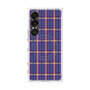 プレミアムスクエアケース with SnapMag［ Tartan Check - Purple ］