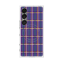 プレミアムスクエアケース with SnapMag［ Tartan Check - Purple ］