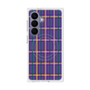 プレミアムスクエアケース with SnapMag［ Tartan Check - Purple ］