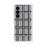 プレミアムスクエアケース with SnapMag［ Tartan Check - Gray ］