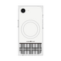 プレミアムスクエアケース with SnapMag［ CASEPLAY Tartan Check - Gray ］