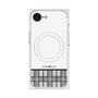プレミアムスクエアケース with SnapMag［ CASEPLAY Tartan Check - Gray ］
