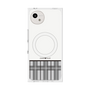 プレミアムスクエアケース with SnapMag［ CASEPLAY Tartan Check - Gray ］