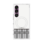 プレミアムスクエアケース with SnapMag［ CASEPLAY Tartan Check - Gray ］