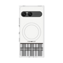 プレミアムスクエアケース with SnapMag［ CASEPLAY Tartan Check - Gray ］