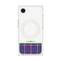 プレミアムスクエアケース with SnapMag［ CASEPLAY Tartan Check - Purple ］