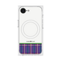 プレミアムスクエアケース with SnapMag［ CASEPLAY Tartan Check - Purple ］