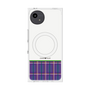 プレミアムスクエアケース with SnapMag［ CASEPLAY Tartan Check - Purple ］