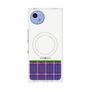 プレミアムスクエアケース with SnapMag［ CASEPLAY Tartan Check - Purple ］